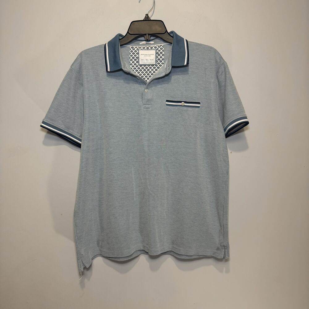 Denim & Flower by Ricky Singh Men's short-sleeve shirt Size L